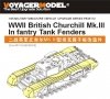 Voyager Model PE35172 WWII British Churchill Mk.III Infantry Tank Fenders for AFV CLUB 35153 1/35