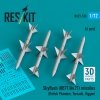RESKIT RS72-0520 Skyflash (RB71/Av.71) missiles (4 pcs) (3D Printed) 1/72