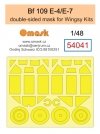 Omask 54041 Bf 109 E-4 / E-7 double-sided mask (for Wingsy Kits) 1/48