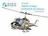 Quinta Studio QD48286 UH-1C 3D-Printed & coloured Interior on decal paper (HobbyBoss) 1/48