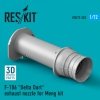 RESKIT RSU72-0203 F-106 DELTA DART EXHAUST NOZZLE FOR MENG KIT (3D PRINTED) 1/72