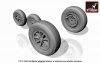Armory Models AW72312 F-104G Starfighter wheels w/ optional nose wheels 1/72