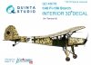 Quinta Studio QD48078 Fi-156 3D-Printed & coloured Interior on decal paper (for Tamiya kit) 1/48