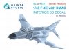 Quinta Studio QDS48371 F-4E with DMAS 3D-Printed & coloured Interior on decal paper (Meng) (Small version) 1/48