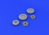 Eduard 648176 F-104 undercarriage wheels early 1/48 (Hasegawa)