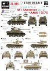 Star Decals 35-884 Israeli AFVs 3 M1 Sherman + AMX 13/75 1/35