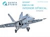 Quinta Studio QD32067 F/A-18E 3D-Printed & coloured Interior on decal paper (for Revell kit) 1/32