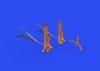 Eduard 6481022 B-17F undercarriage legs BRONZE EDUARD 1/48