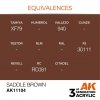 AK Interactive AK11104 SADDLE BROWN – STANDARD 17ml