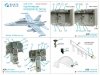 Quinta Studio QDS32156 F/A-18D late 3D-Printed & coloured Interior on decal paper (Academy) (Small version) 1/32