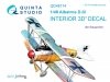 Quinta Studio QD48174 Albatros D.III 3D-Printed & coloured Interior on decal paper (for Eduard kit) 1/48