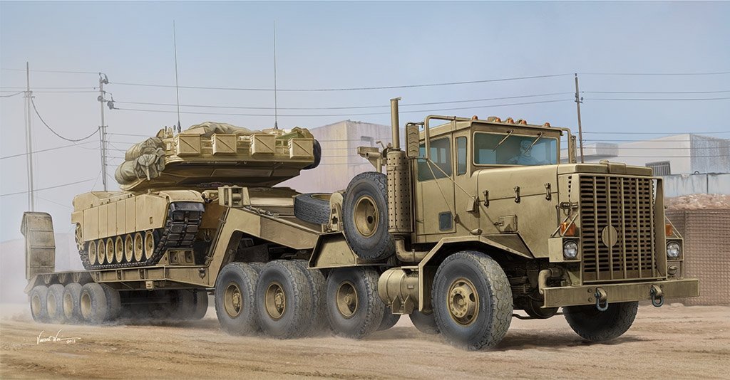 M911 C-HET (8X6) & M747 セミトレーラー M911 C-HET With M747 Heavy Equipment Semi-Trailer model do