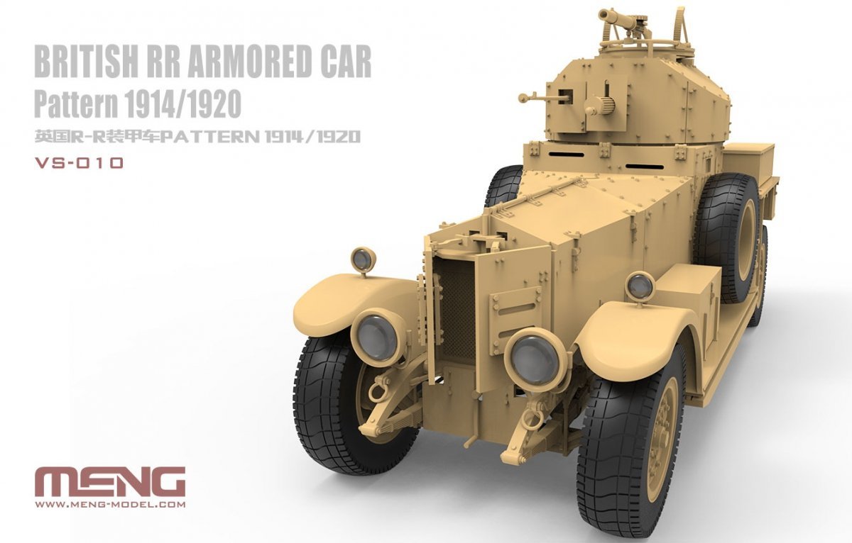 Meng Model VS-010 British RR Armored Car Pattern 1914 1920 (1:35) - until  1939 - 1 35 - Military vehicles and equipment
