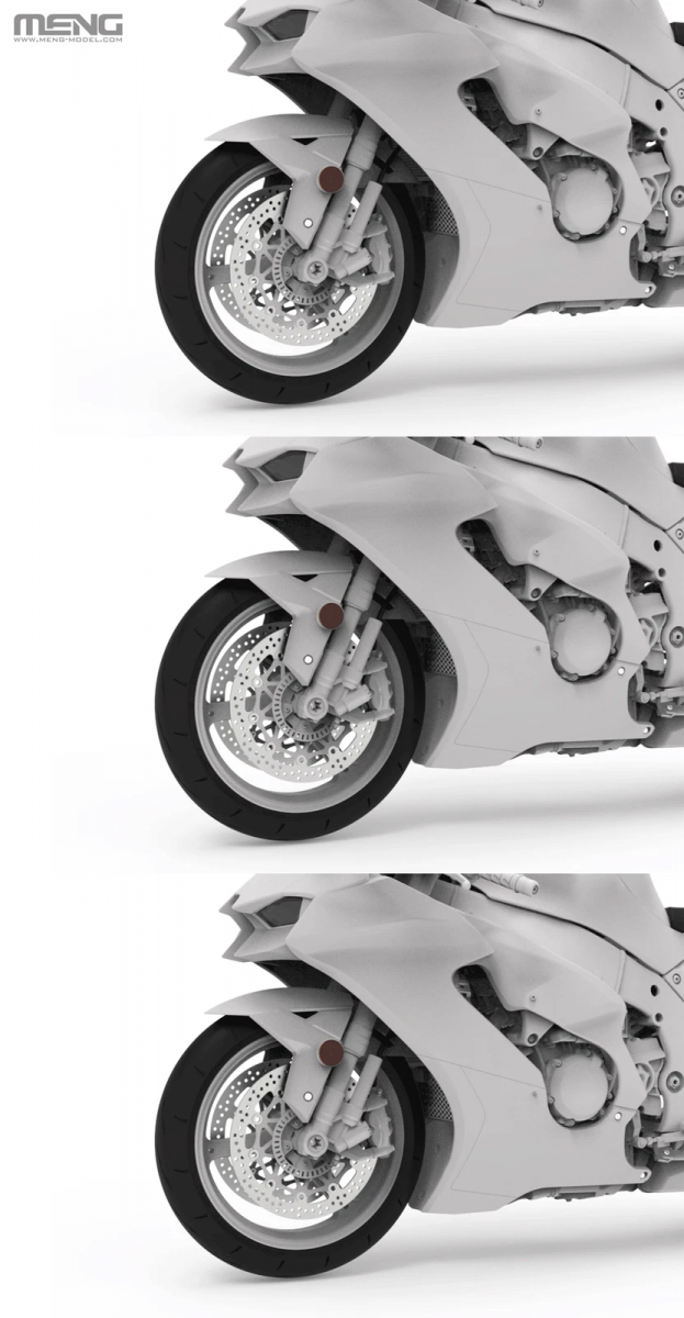 Meng Model MT-007 Kawasaki Ninja ZX-10R 1 9 - 1:9 - Modele