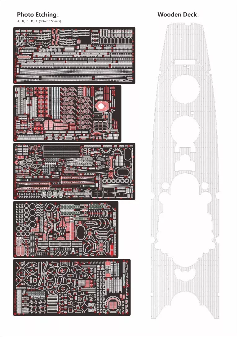Very Fire BELBV350903DX IJN Musashi DX Deluxe Kit 1 350 - Skala 1