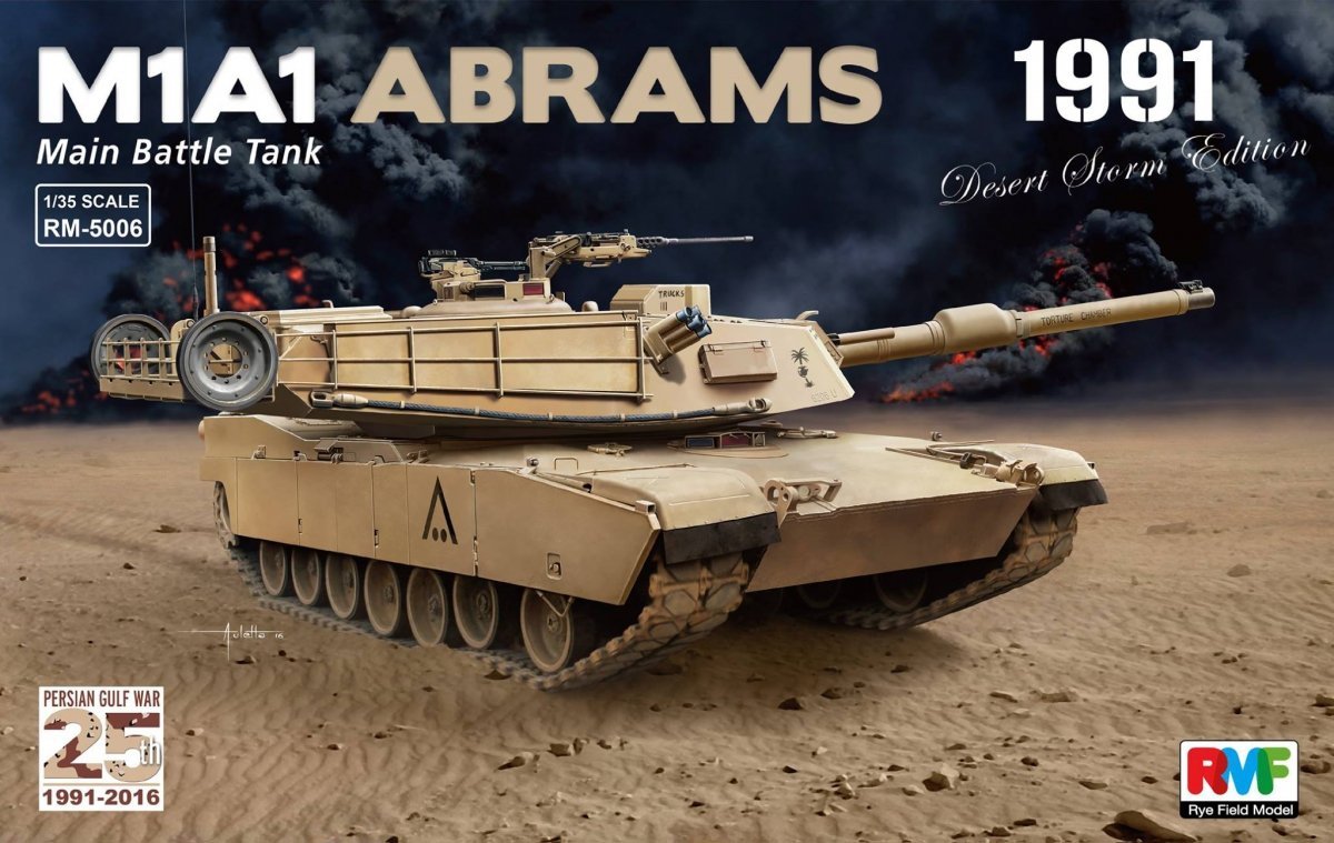 Rye Field Model 5006 M1A1 Abrams Gulf War 1991 1 35 - po 1945 - 1 35 -  Pojazdy i sprzęt wojskowy