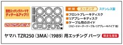 Hasegawa 21773 Etching Parts for Yamaha TZR250 (3MA) (1989) (front and rear brake disc, cable guide) (stainless steel) 1/12 