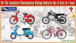 Gecko Models 35GM0133 Southern Vietnamese Riding Vehicle Set (1960s - 1970s) 1/35 