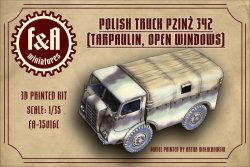 F&A Miniatures FA-35016C Pzinż 342 plandeka otwarte okna 1/35 