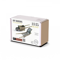 RT-Diorama 35487 Hay Barrows SHQ - Two Wheelbarrows Included 1/35 