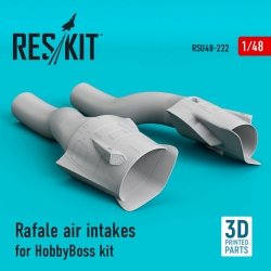 RESKIT RSU48-0222 RAFALE AIR INTAKES FOR HOBBYBOSS KIT (3D PRINTING) 1/48 