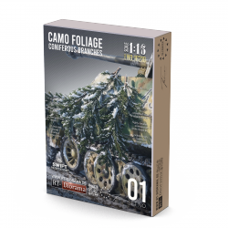 RT-Diorama 16210 Coniferous Branches - Camo Foliage 1/16 