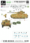 Star Decals 16-002 PzKpfw IV Ausf H - SS-Pz.Reg. 12 HJ 1/16