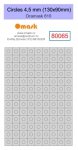 Omask 80065 Circles 4,5 mm (130x90mm) Oramask foil