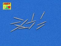 Aber 350L-03 Set of 12 pcs 127mm type 89 A/A short barrels for Japan ships (1:350)