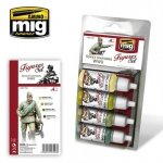 AMMO of Mig Jimenez 7023 Soviet Uniforms WWII Figure Set 4x17ml