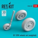 RESKIT RS48-0360 BF-109K WHEELS SET (WEIGHTED) 1/48