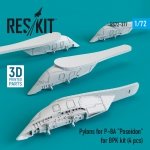 RESKIT RS72-0377 PYLONS FOR P-8A POSEIDON FOR BPK KIT (4 PCS) (3D PRINTED) 1/72