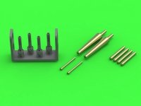 Master AM-72-177 Spitfire Mk.IIb/Vb -  lufy działek Hispano 20mm w osłonach i końcówki luf Browning .303 (do modelu Eduarda oraz IBG) 1/72