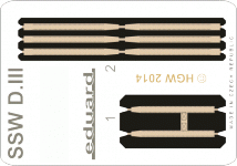 Eduard 49070 SSW D. III seatbelts FABRIC 1/48 EDUARD