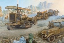 Roden 814 Holt 75 Artillery tracktor w/BL 8-inch Howitzer 1/35