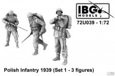 IBG 72U039 Polish Infantry 1939 Set 1 (3d printed - 3 figures) 1/72