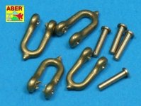 Aber R-11 Early model Shackle for Pz.Kpfw.VI Tiger Ausf.B x4pcs (1:35)
