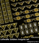 RADO Miniatures RDM16PE02 Luftwaffe Soldiers Insignia Set - Zestaw Fototrawiony 1/16