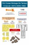 Omask X4808 F4U Corsair Birdcage O-max set for Tamiya 1/48
