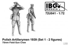 IBG 72U041 Polish Artillerymen - 75mm Field Gun Crew Set 1 (3d printed - 2 figures) 1/72