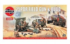Airfix 01305V 25PDR Field Gun & Quad Vintage Classics 1/76