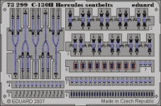 Eduard 73299 C-130H seatbelts 1/72 ITALERI