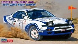 Hasegawa 20578 Toyota Celica Turbo 4WD 1994 Qatar Rally Winner 1/24