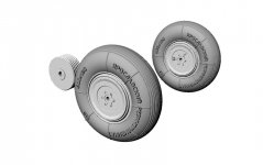 Armory Models AW72005 Yakovlev Yak-15 wheels 1/72