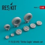 RESKIT RS48-0021 F-15 (E/I/K) Strike Eagle resin wheels 1/48