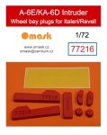 Omask OMK77216 Mig-19 S/P/PM Wheel Bay Plugs (for KP) 1/72