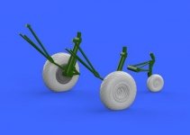 Eduard 672130 B-17G wheels AIRFIX 1/72