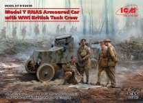 ICM 35670 Model T RNAS Armoured Car with WWI British Tank Crew 1/35