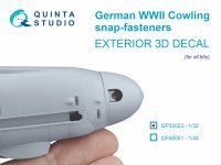 Quinta Studio QP32023 German WWII Cowling Snap-Fasteners (All kits) 1/32