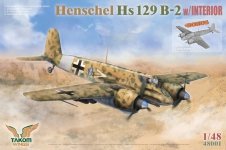 Takom 48001 Henschel Hs 129 B-2 w/ Interior + Bonus (Clear Parts) 1/48